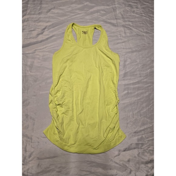 Athleta Tops - Athleta Women's XS Neon Yellow Racerback Tank Top Nylon Spandex Athletic Gym